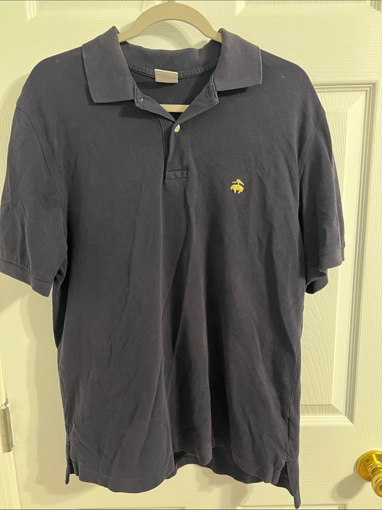 Brooks Brothers Other - Brooks Brothers Navy Polo with Yellow Crest Embroidery
